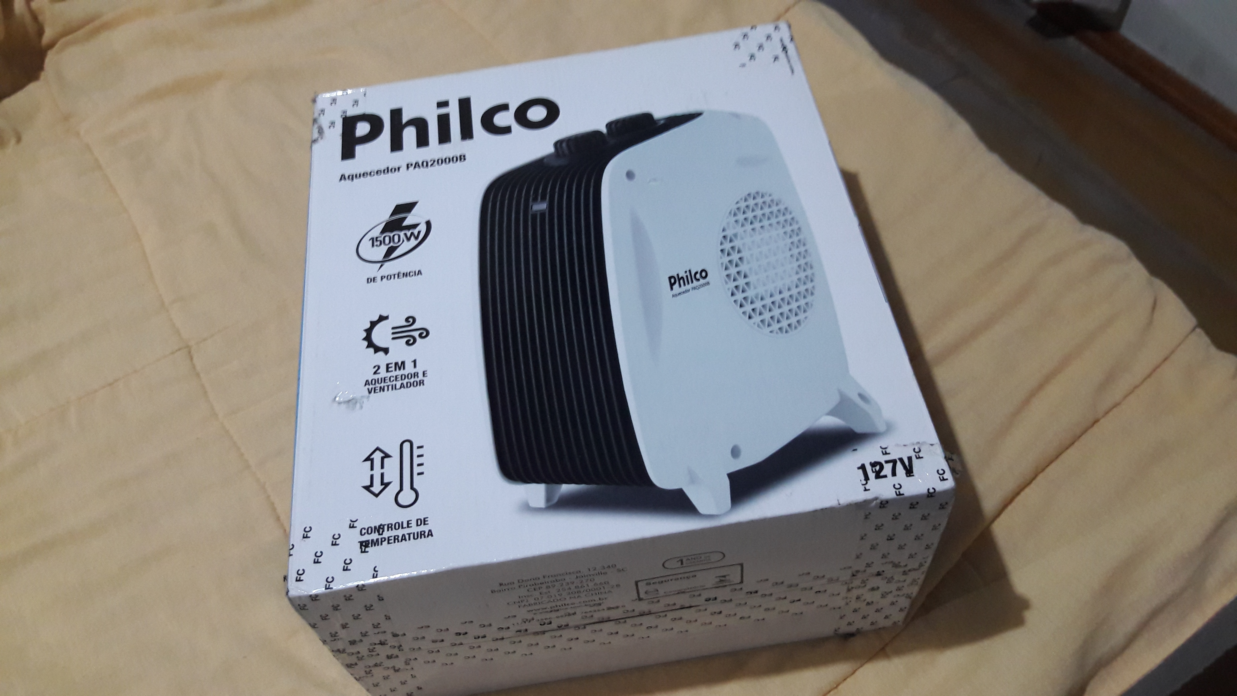 Aquecedor Elétrico Termoventilador 1500w Portatil